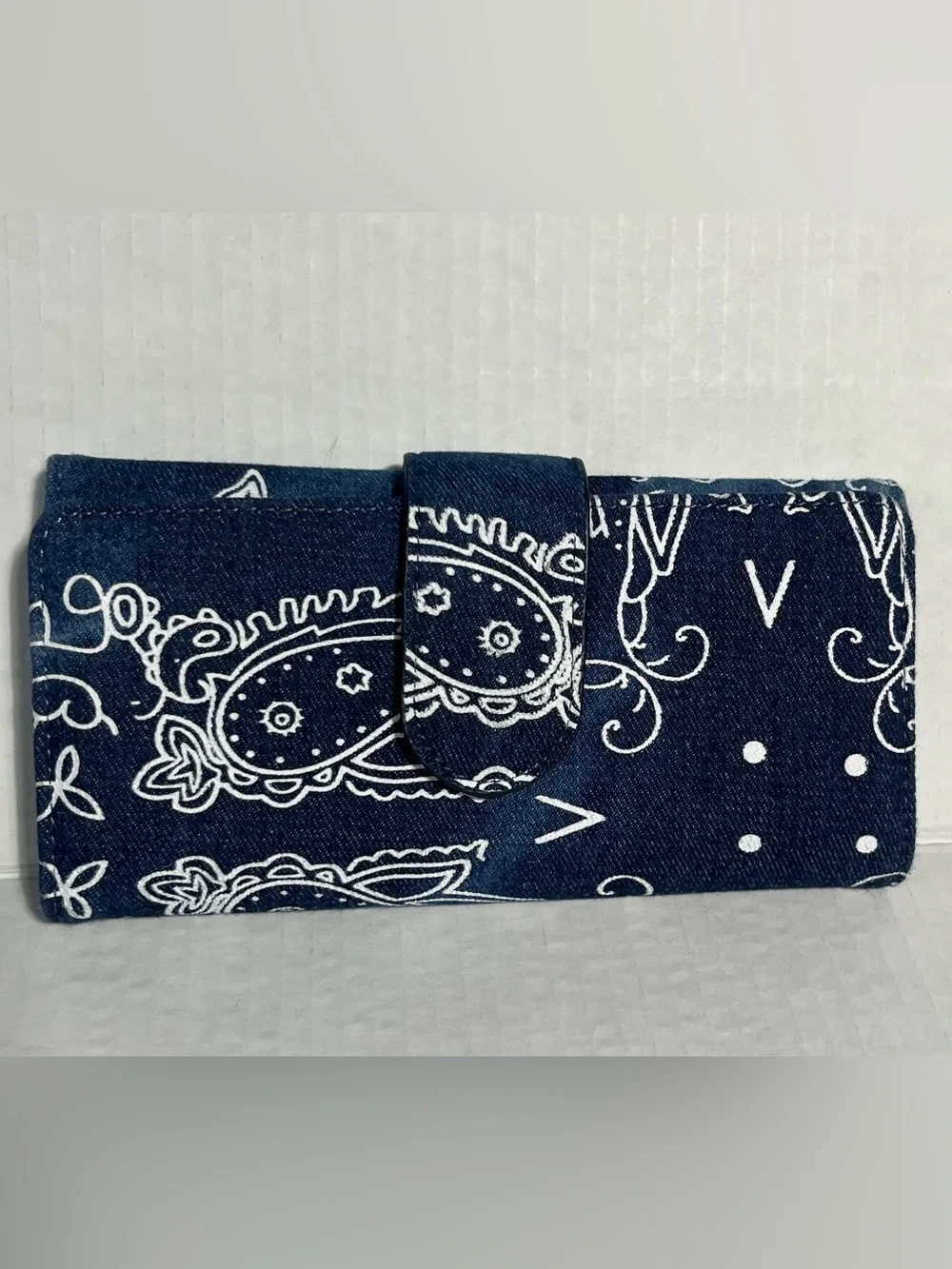 Cato Navy Blue Bandana-Print Tote
